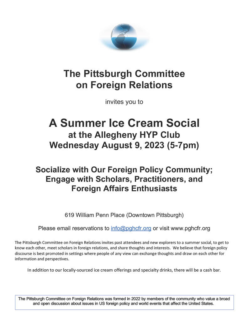 The Pittsburgh Committee on Foreign Relations